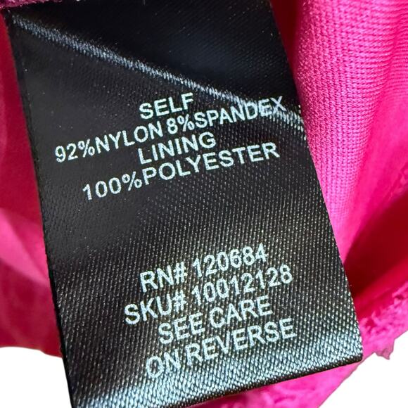 Torrid Pink Lace knee length short sleeve dress with pockets Size 0 or Large - Picture 10 of 10